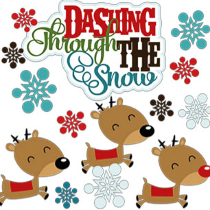 Ímã Feliz Natal Chihuahua com Papais noeis