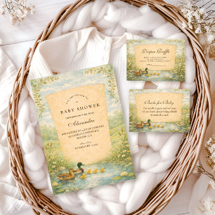 Convite Chá de Bebê do Pato da Floresta
