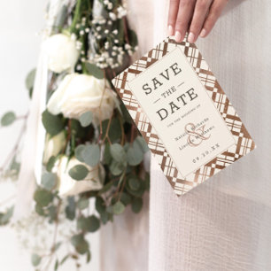 Convite Casamento de Xadrez Russo com Prata e Qualquer Cor