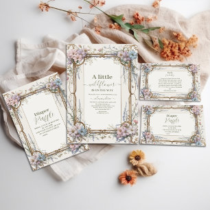 Prato De Papel Um Chá de fraldas I para uma garota de flor selvag