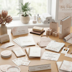 Adesivo Redondo Cuidados de contorno de escultura corporal