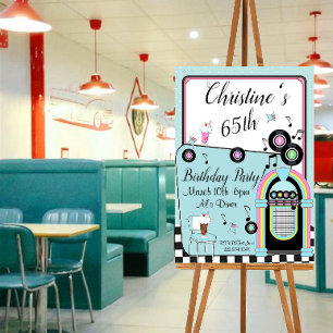 Qualquer Idade, Convite de Aniversário do Diner, d