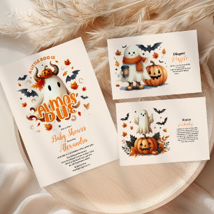 Convite Um Pequeno Boo é quase o Chá de fraldas do Dia das