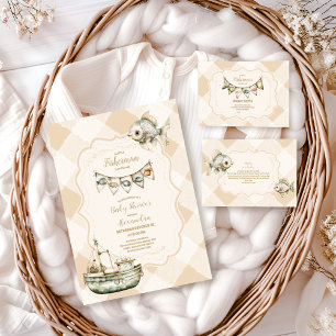 Cartão De Informações Pequeno pescador: Livros de pesca para o bebê