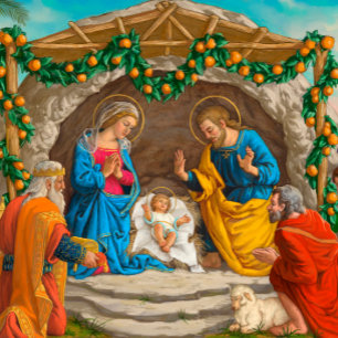 Cartão De Festividades A família sagrada