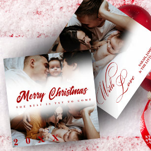 Ornamento De Cerâmica Foto Personalizada Nosso Primeiro Natal Juntos