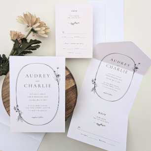 Casamento de Wreath de Flores Selvagens Todos em U