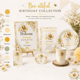 Convite Primeiro Aniversário da Abelha Doce