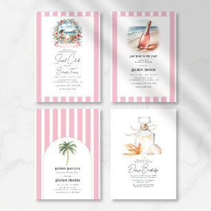 Cartão De Agradecimento Foto do Fim de Semana do Bachelorette do Clube Soc