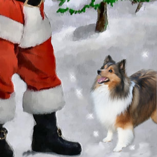 Cartão De Festividades Shetland Sheepdog Sheltie Christmas Gifts