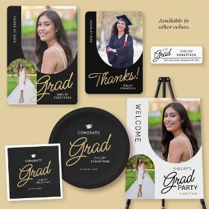 Convite Roxo do Partido de Foto do Arch 2 Moderno