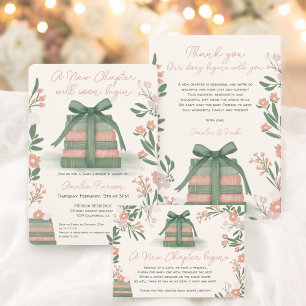 Convite Chá de fraldas de Livros do Novo Capítulo do Whims