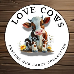 Convite Para primeiro aniversario De Vaca De Bebê 