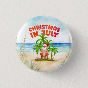 Convite Natal em julho com SANTA CLAUS Salve a data