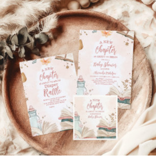 Cartão De Informações Um novo capítulo Livros de Histórias para Bebê