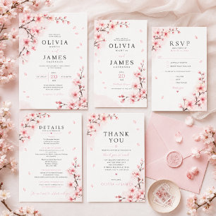 Cartão de Agradecimento de Casamento Elegância Flo