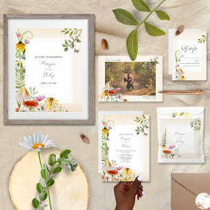 Convite para Casamento Florestal Elegante Woodland
