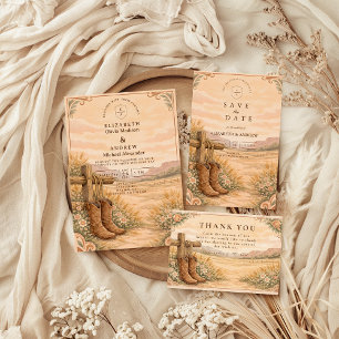 Reserve A Data Botas de Cowboy Casamento no Deserto
