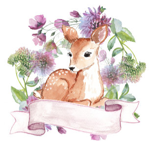 Woodland Deer primeiro convite de aniversário