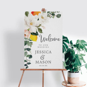 Convite para Casamento de Magnolia Citrus