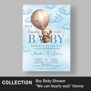 Poster Balão de ar quente de ursinho castanho-quente Sina