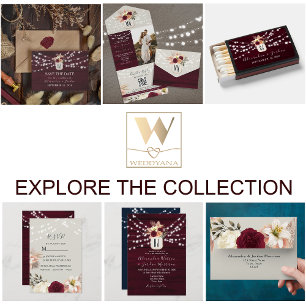 Numeração De Mesa Número da Mesa de Casamento Rustic Burgundy