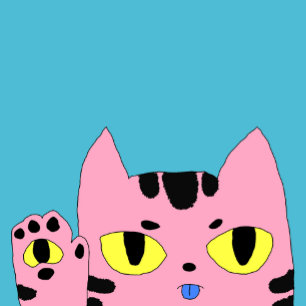 Camiseta Para Bebê Gato de Cartografia Rosa Rosa, de Birthday Kid Poc