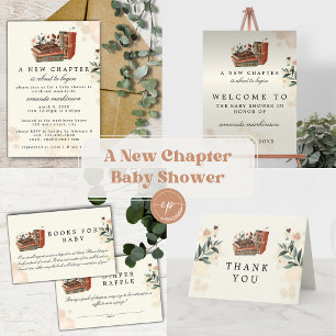 Adesivo Redondo Um novo capítulo está prestes a começar o Chá de f