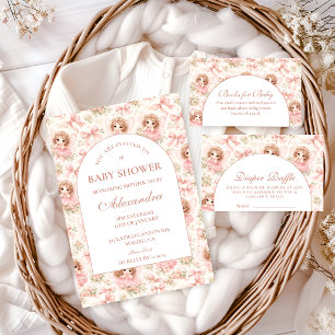 Convite Chá de Bebê Jardim de Fadas Sonhador