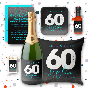 Convite Modern Girly Ice Blue 60 e Sizzlin