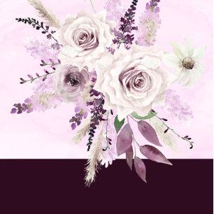 Lavanda de Wisteria White Rose Casal Invite