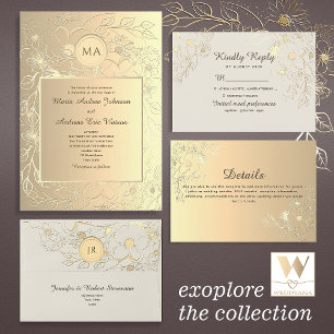 Gráfico de Assentos de Casamento Elegante e Chique