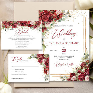 Adesivo Quadrado Tendy Watercolor Red e blush