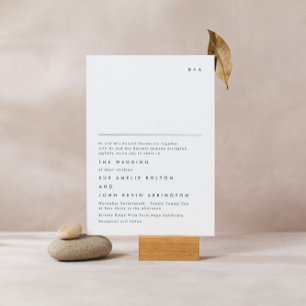 Convite de casamento de Orçamento Elegante Monogra