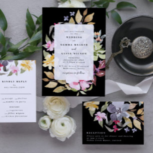 Reserve A Data Foto de Casamento de Arte Floral Seca Elegante