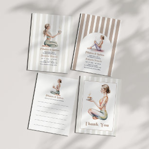 Convite Aniversário de Pilates & Lattes de Bem-Estar Prépp
