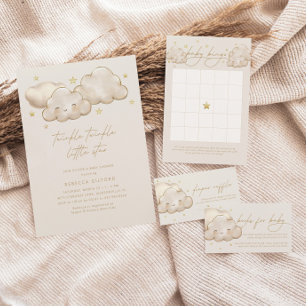 Convite Twinkle Twinkle Pequena Estrela Chá de fraldas de 