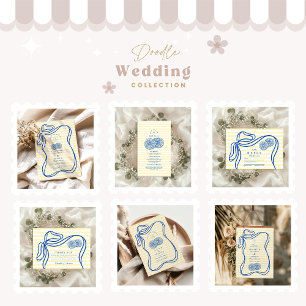 Cartão De Informações Casamento de Greve de Citros Arcos do Mediterrâneo