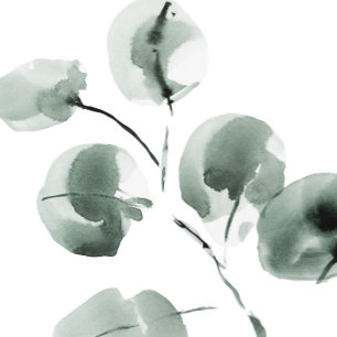 Greenery e Eucalyptus - RSVP Verde com script