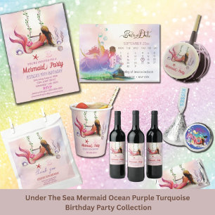 Reserve A Data Sereia Sob A Festa de aniversário Do Mar