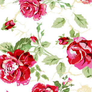 Anúncio de cão de honra com estampa floral clássic
