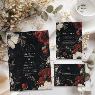 Cartão De Agradecimento Arte Decorativa Nouveau Casamento Floral