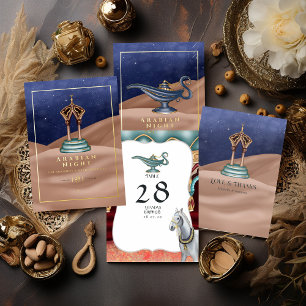 Cartão RSVP Partido da Noite Árabe