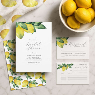 Adesivo Redondo Vinhetas De Casamento Obrigado Limões De Aquarela