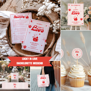 Convite Lucky In Love Bachelorette Weekend Itinerário