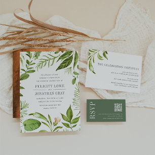 Convite Wild Meadow Wedding After Party Enclosure Card