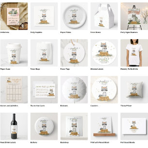 Cartão De Informações Chá de fraldas Raccoon - Nova Fralda de Mamãe Raff