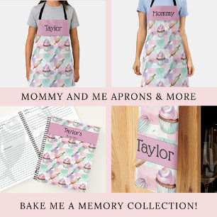 Redondo Adesivo de Nome Personalizado para Topo de Cupcake