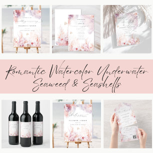 Convite Algas marinhas subaquáticas   Data de salvamento d