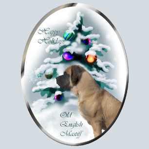 Cartão De Festividades Old English Mastiff Christmas Gifts